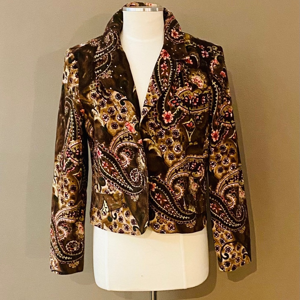 Larry Levine Corduroy Blazer Size 12
